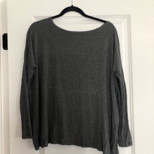 Grey Long Sleeve Top